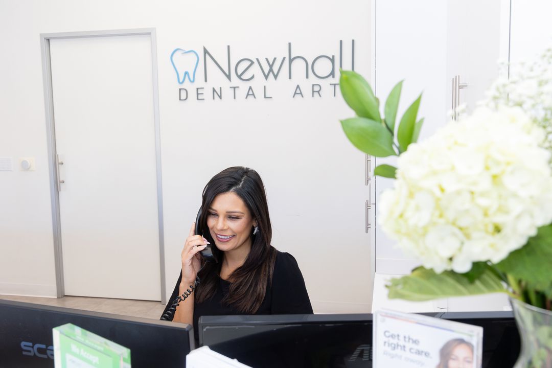 The welcoming reception team at Newhall Dental Arts